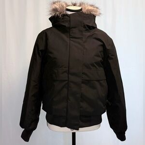 Quince Responsible Down Hooded Short Parka Black Small